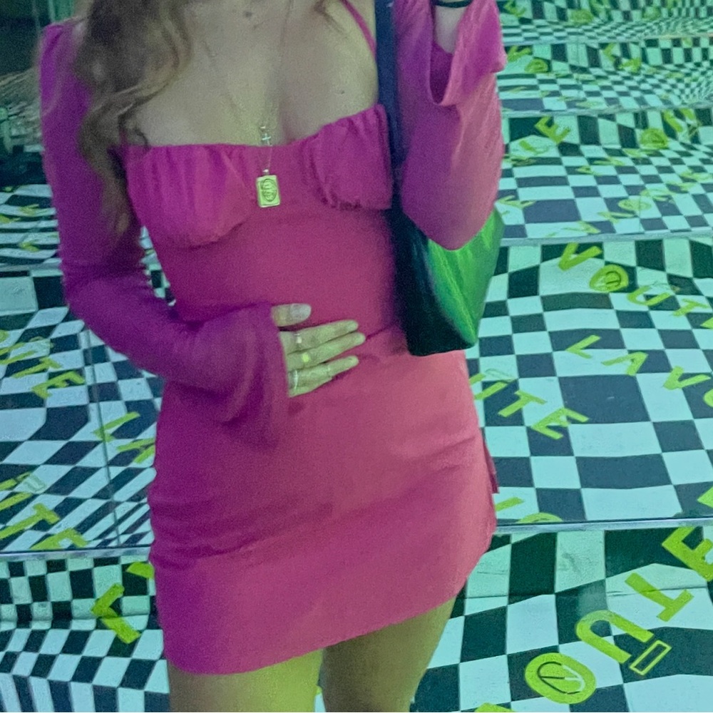 Princess Polly Pink Long Sleeve Dress